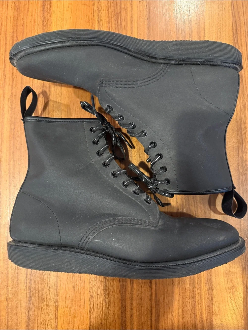 Dr. Marten’s Whiton Black Reflective Boots men’s 11, women’s 12